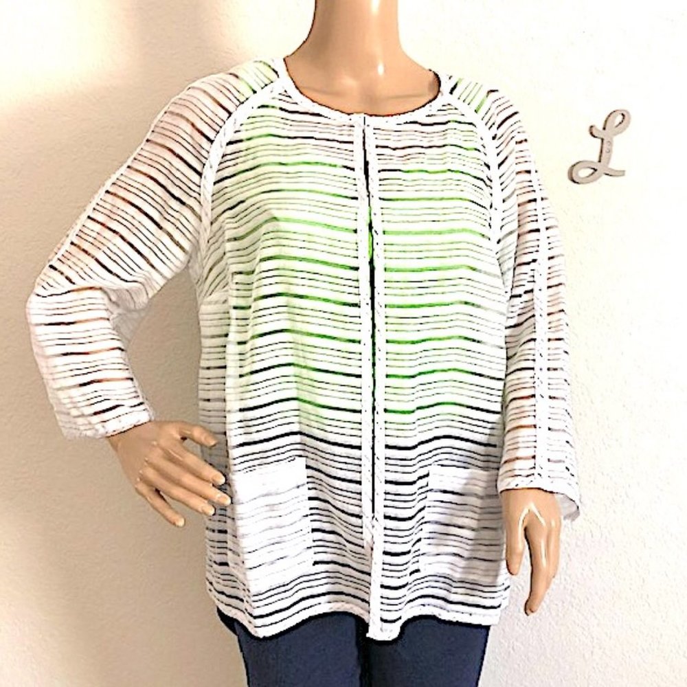 Sheer White Plus Size Summer Jacket